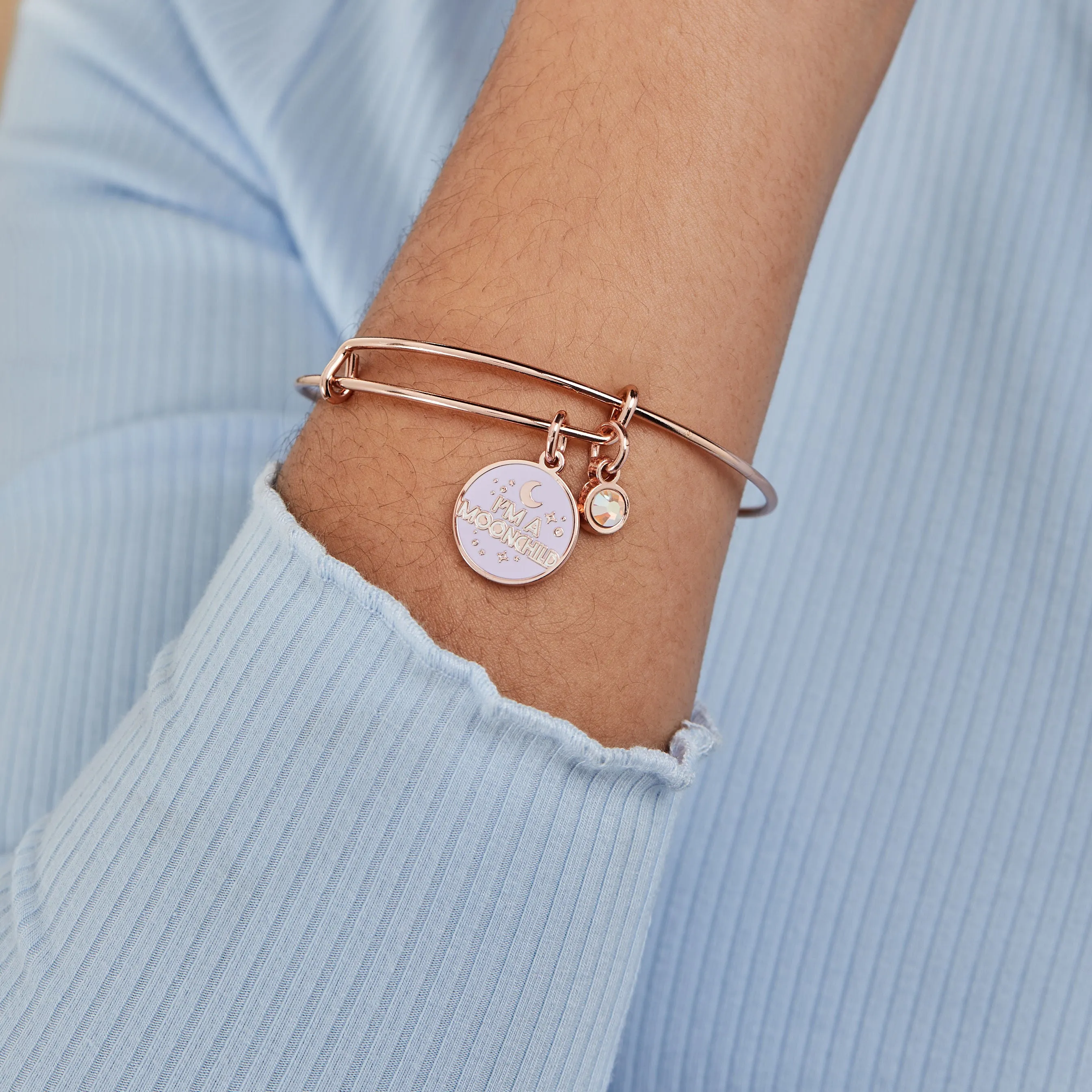 I'm a Moonchild' Duo Charm Bangle