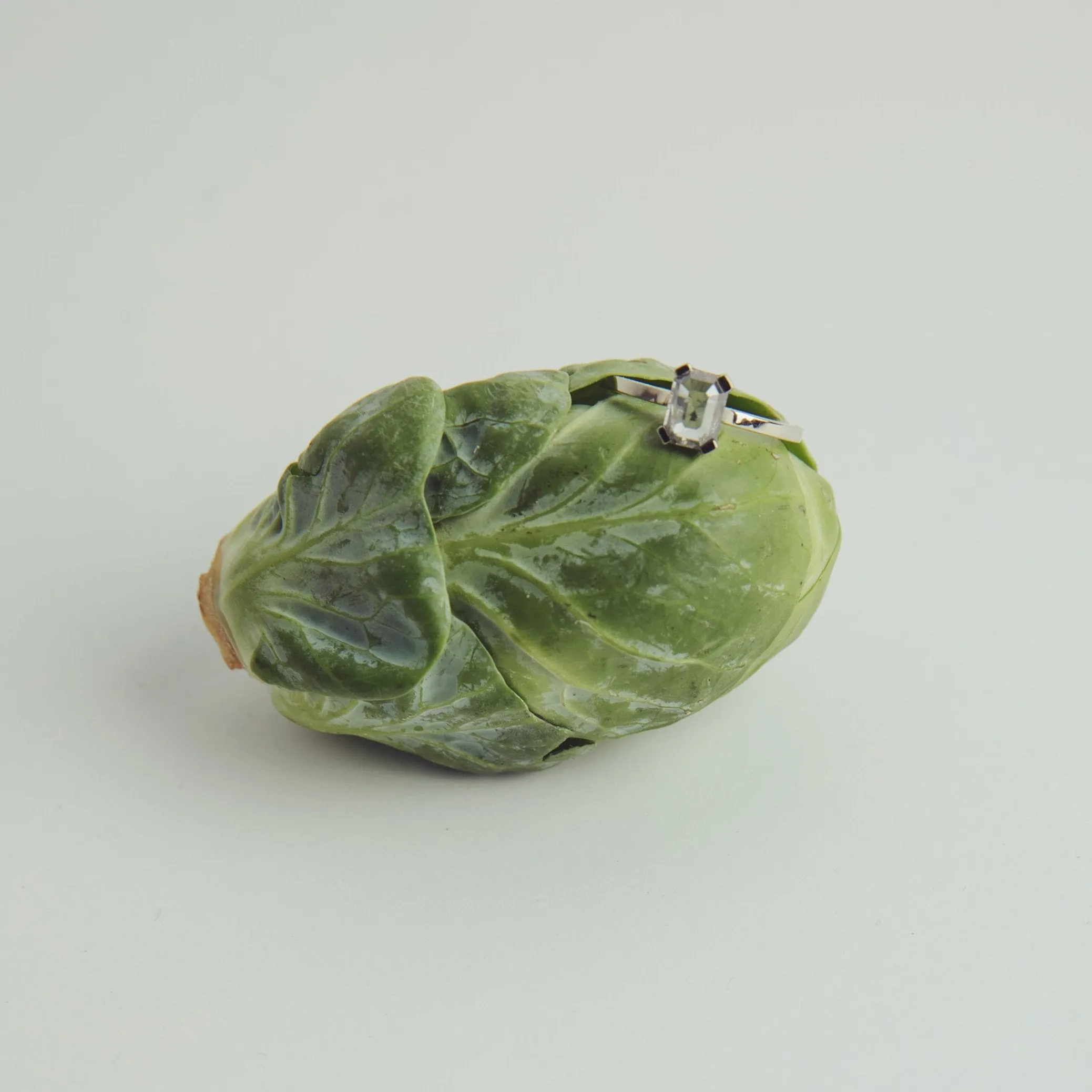 Inga Ring with Salt and Pepper Diamond in Gold
