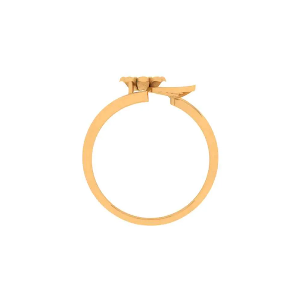 Intricately Crafted Exclusive Gold Engagement Ring