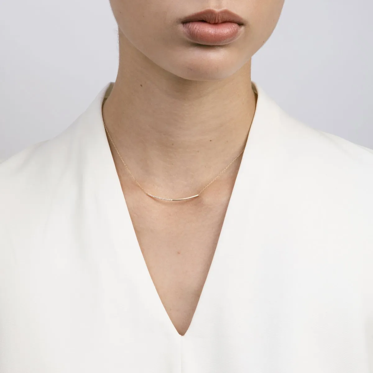 Iva Choker in Rose Gold with Diamonds