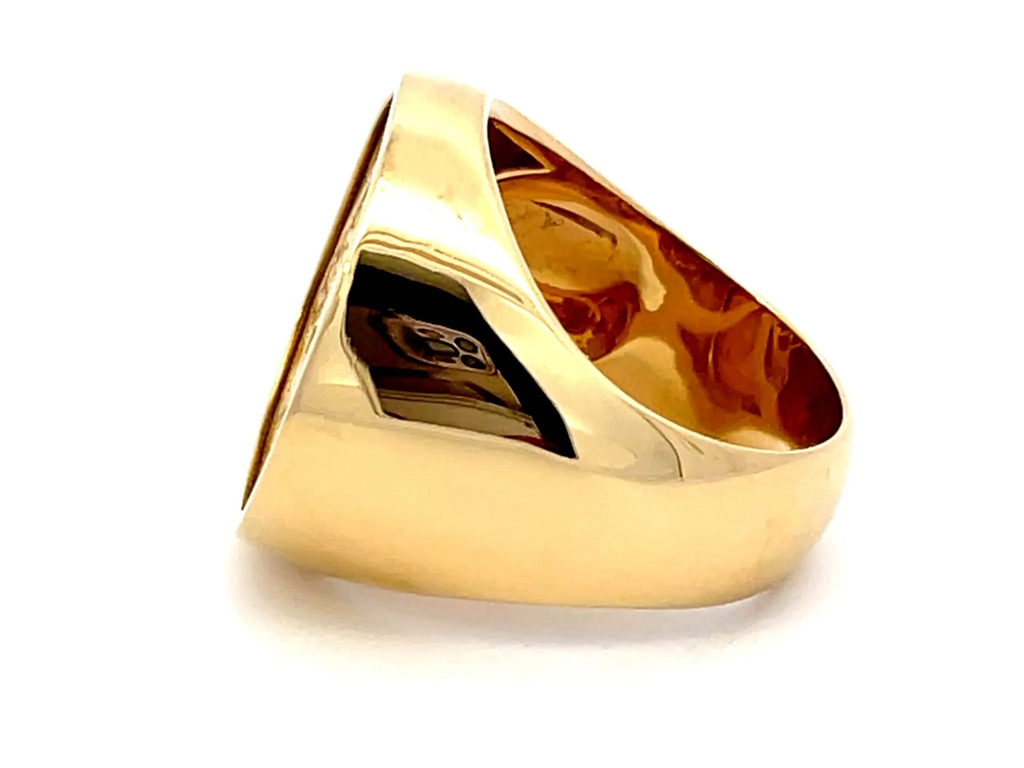 Jorge Adeler Heraclius Gold Coin Ring in 18k Yellow Gold