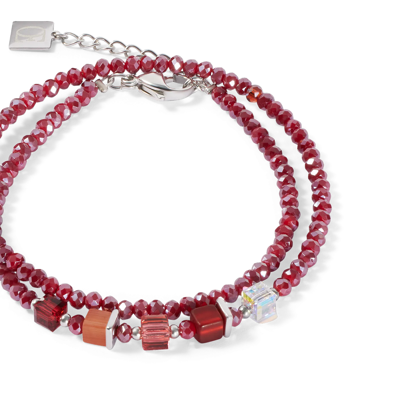 Joyful Colours Update Bracelet silver-red