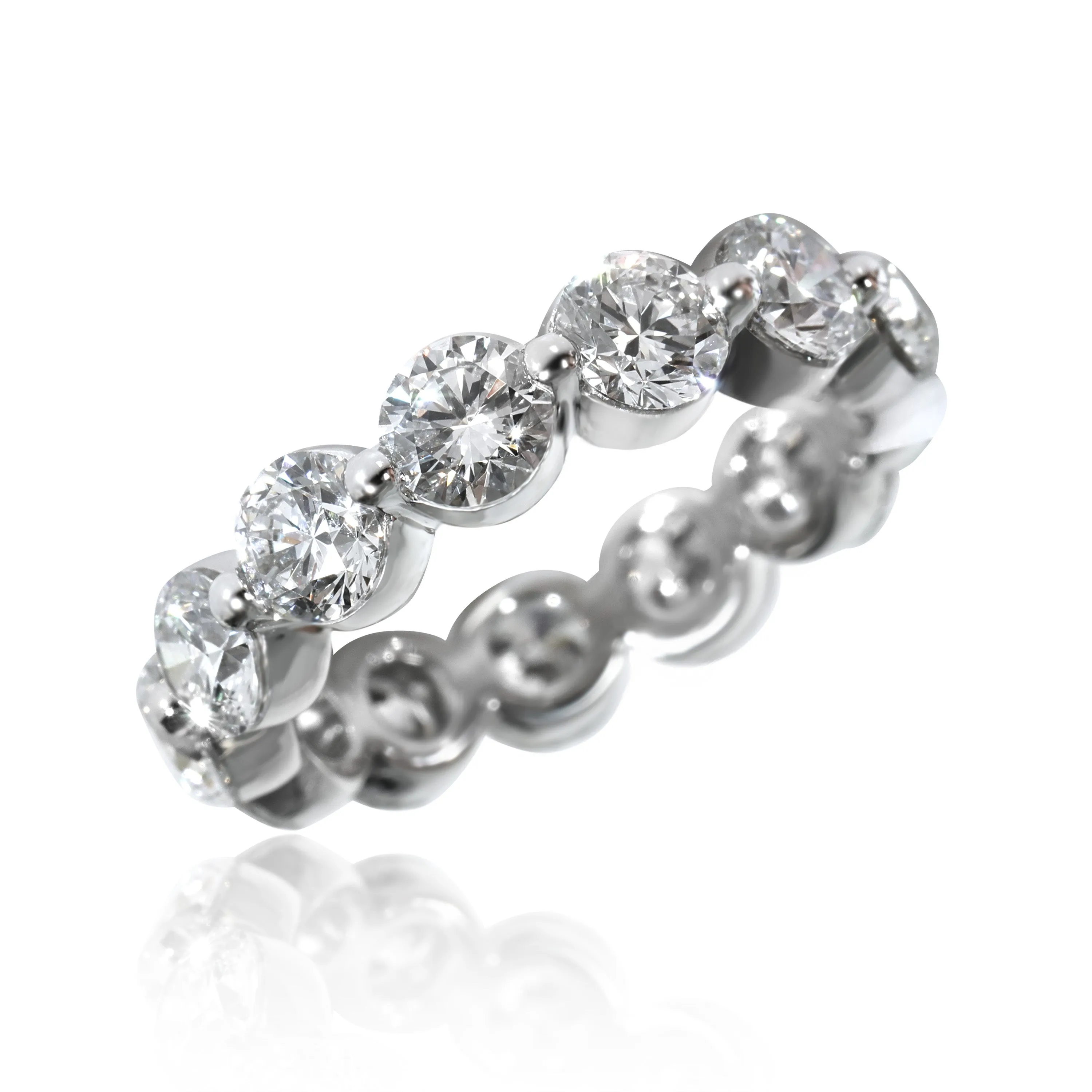 Lab-Grown Diamond Eternity Band in 14K White Gold 5.20 CTW GH VS
