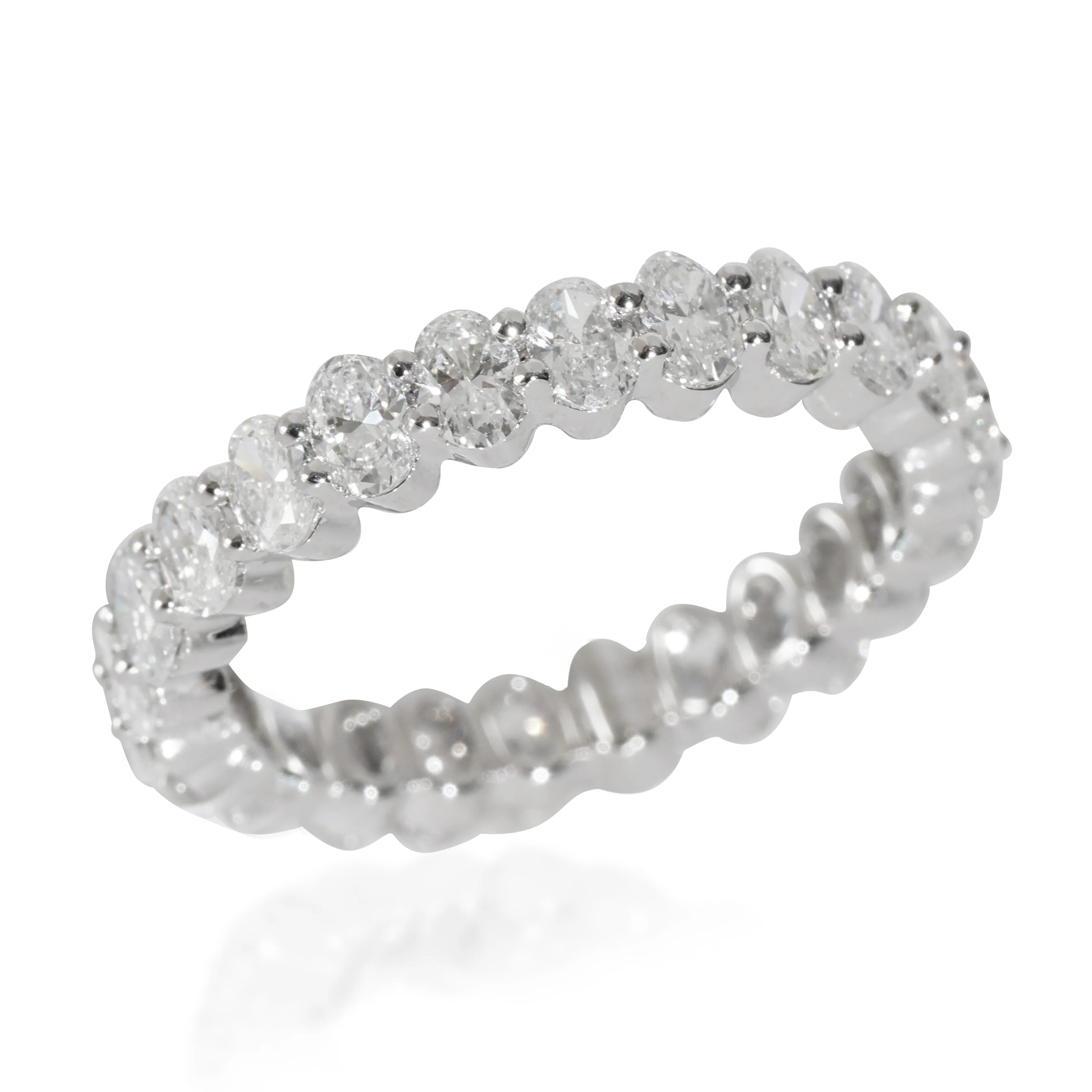 Lab-Grown Diamond Wedding Band in 14K White Gold 2 CTW