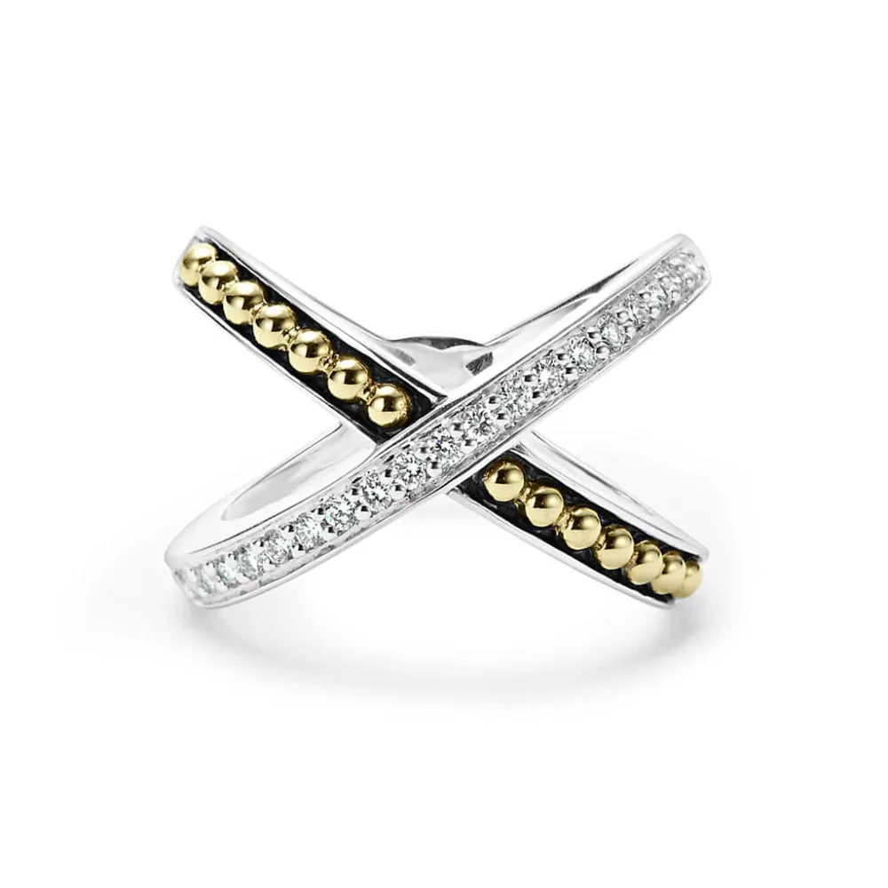 Lagos KSL Diamond X Ring