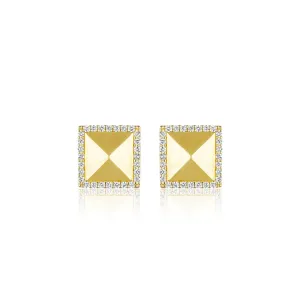 Large Diamond Rockstud Stud Earrings