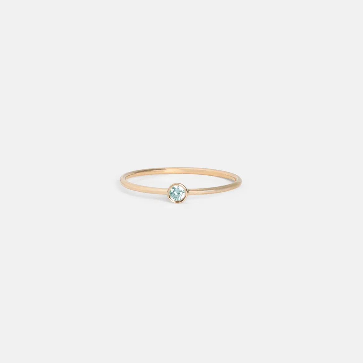 Large Kaya Ring with Aquamarine