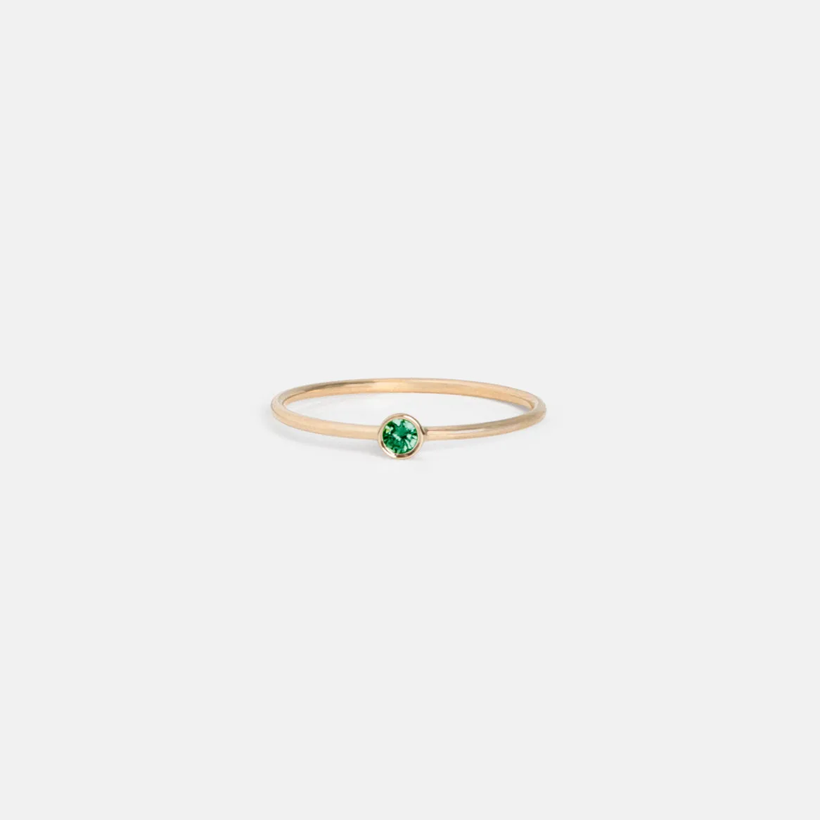 Large Kaya Ring with Aquamarine