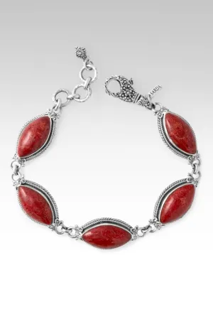Let Your Dreams Blossom Bracelet? in Red Sponge Coral