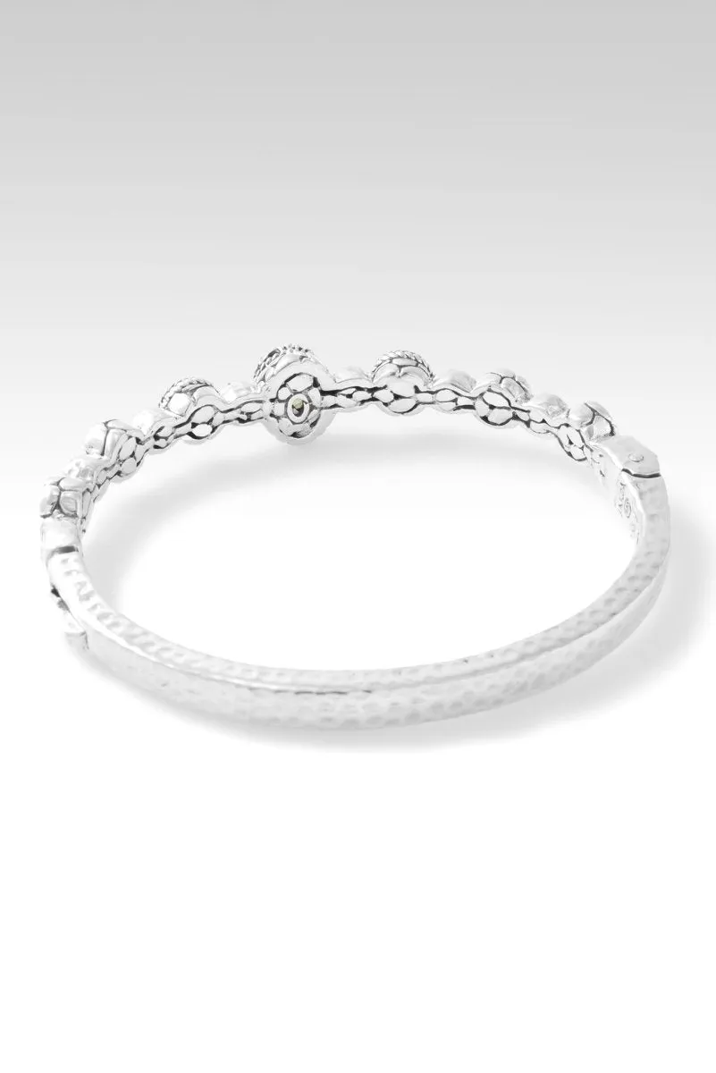 Live in Peace Bangle? in Peridot