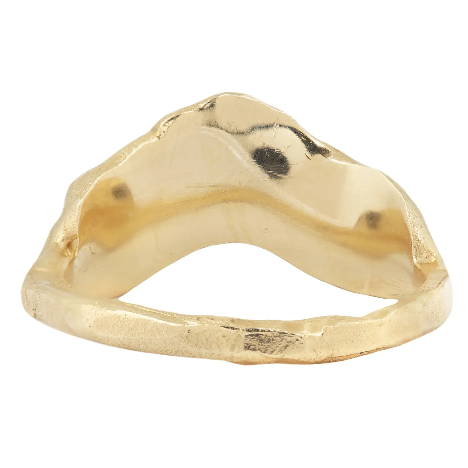 LXI Gray Diamond V Shape Scatter Ring