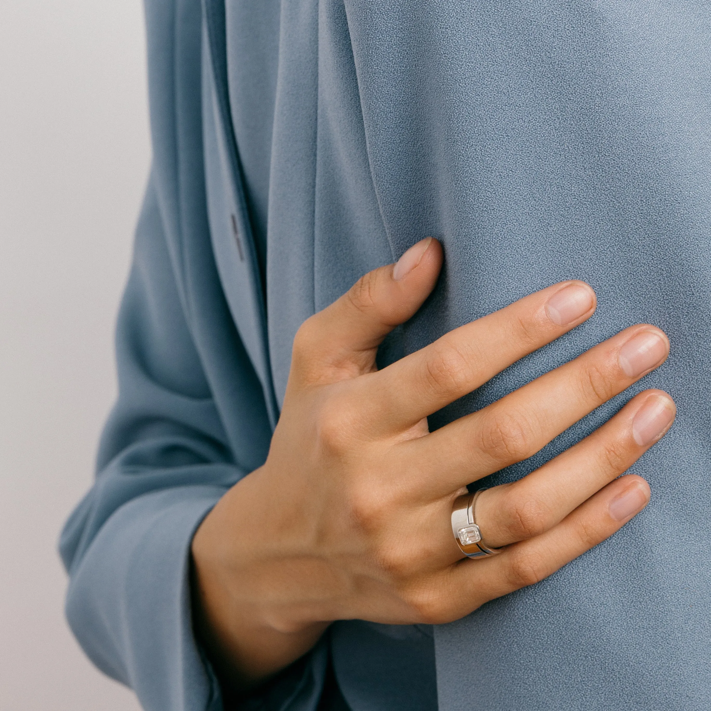 Mana Ring with 0.82ct Natural Diamond in Platinum