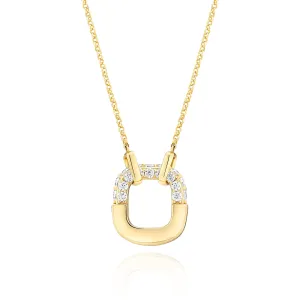 Maratea Gold Plated Necklace w. Zirconia
