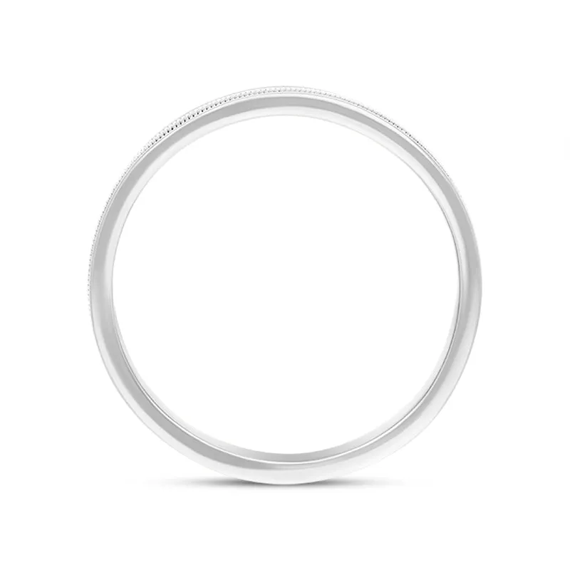 Marco Bicego Uomo 18ct White Gold Unisex Thin Ring D