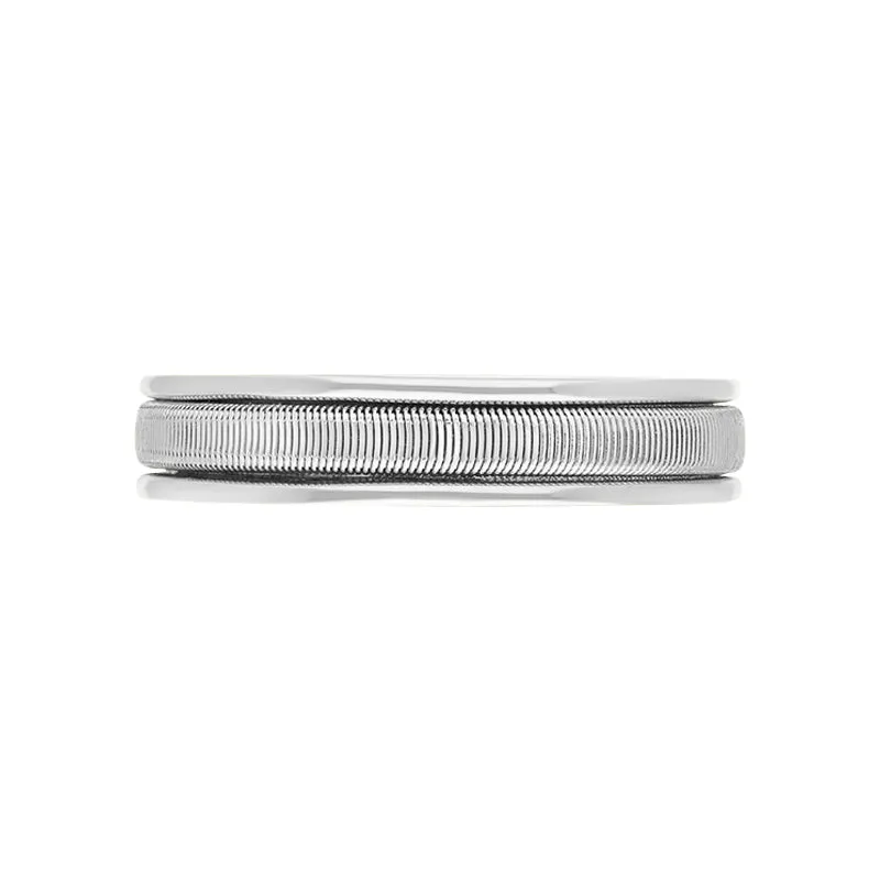 Marco Bicego Uomo 18ct White Gold Unisex Thin Ring D