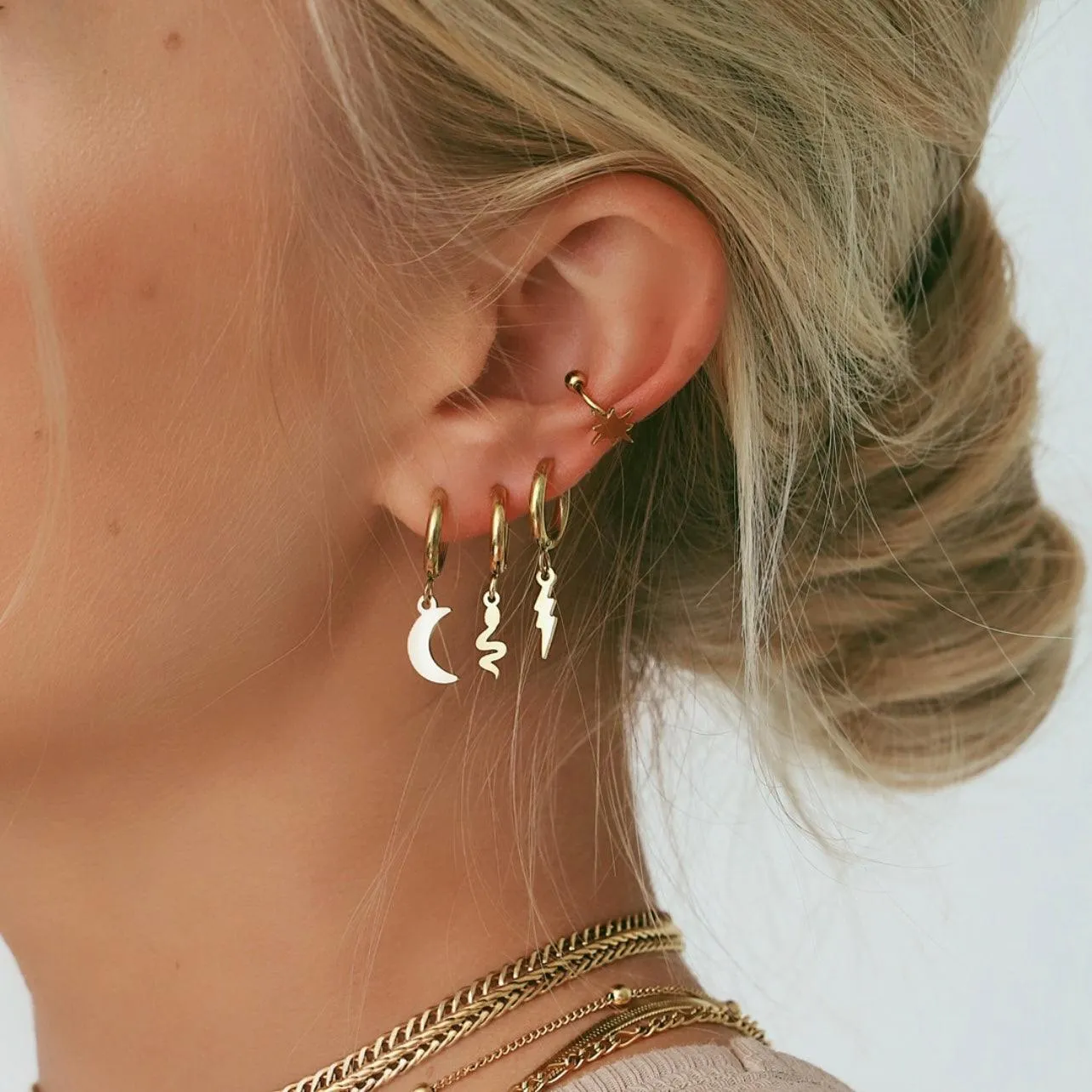 Medusa Hoop Earrings