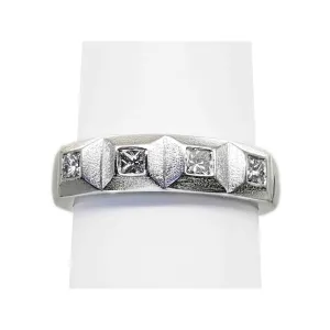 Men's 0.52 ctw Diamond Platinum Band Ring Size 9.5