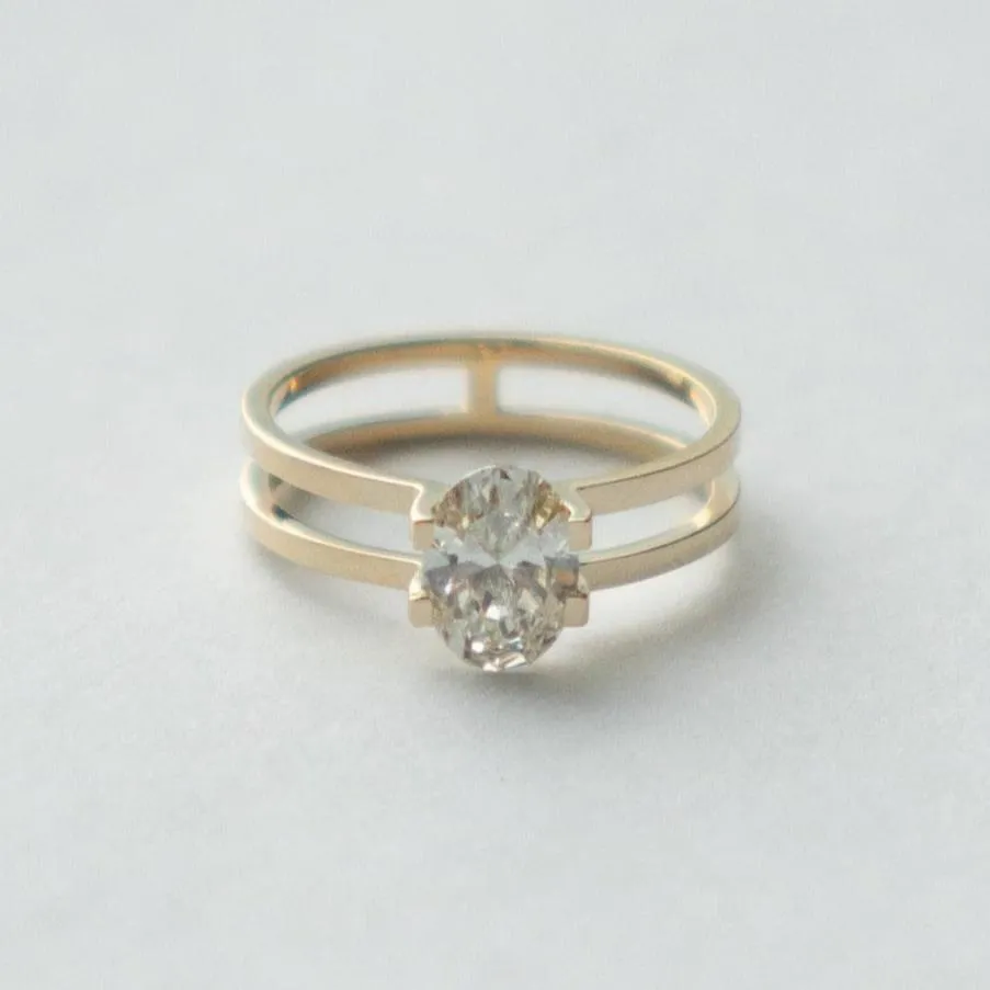 Mes Ring with 1.00ct Lab-grown Diamond in Gold