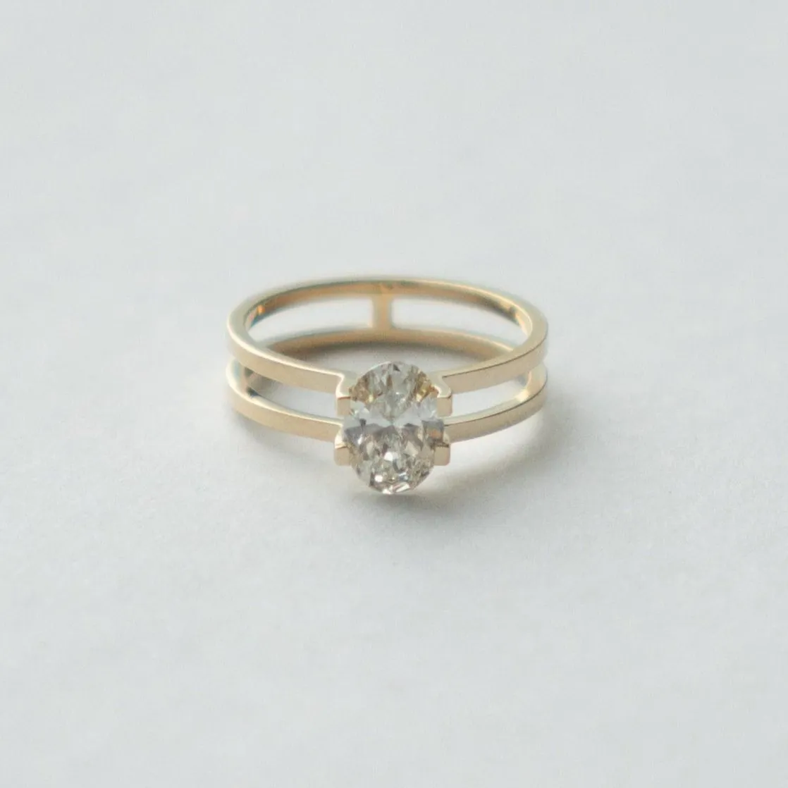 Mes Ring with 1.00ct Lab-grown Diamond in Gold