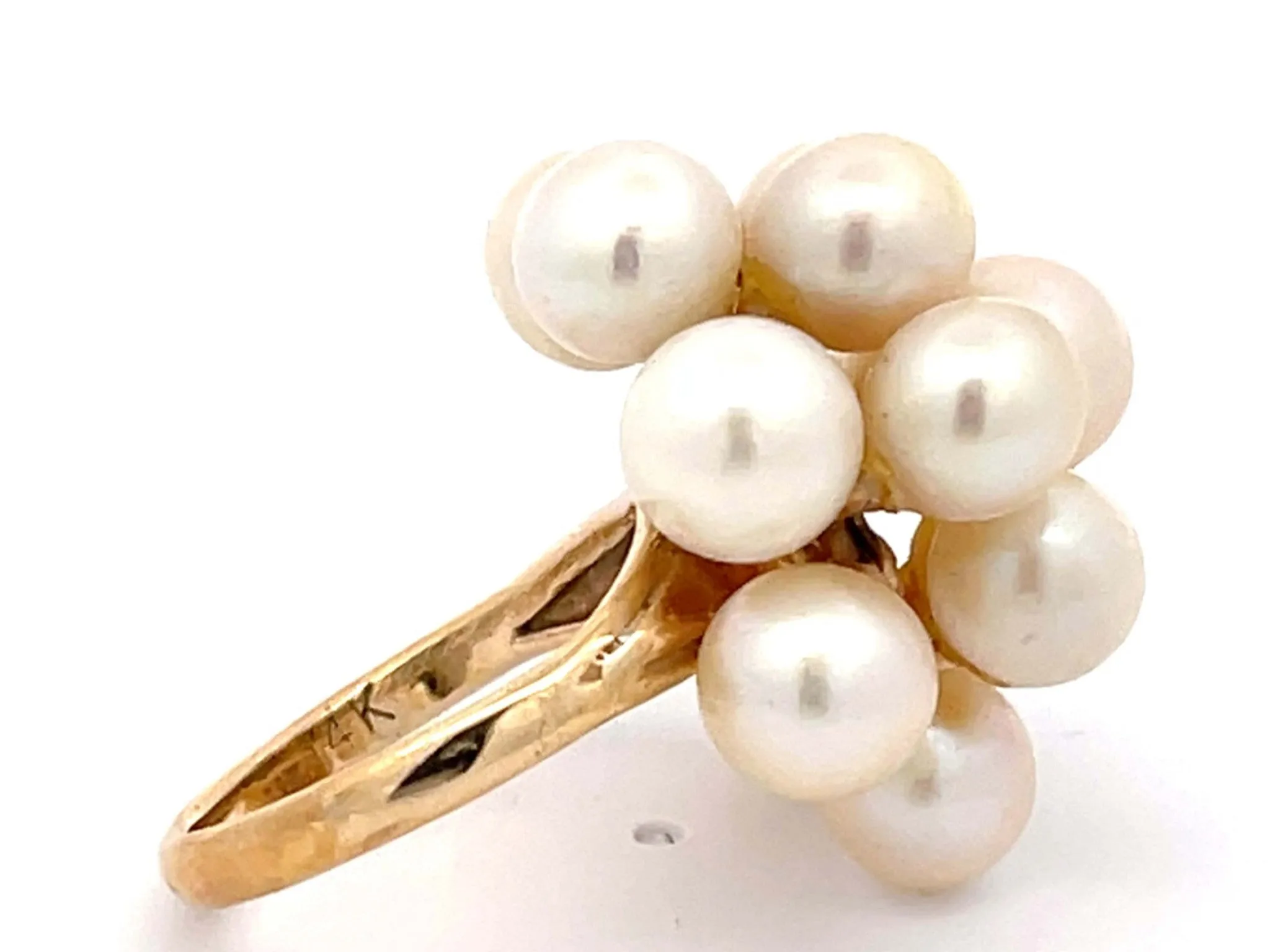 Mings Akoya Pearl Ring in 14k Yellow Gold