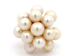 Mings Akoya Pearl Ring in 14k Yellow Gold