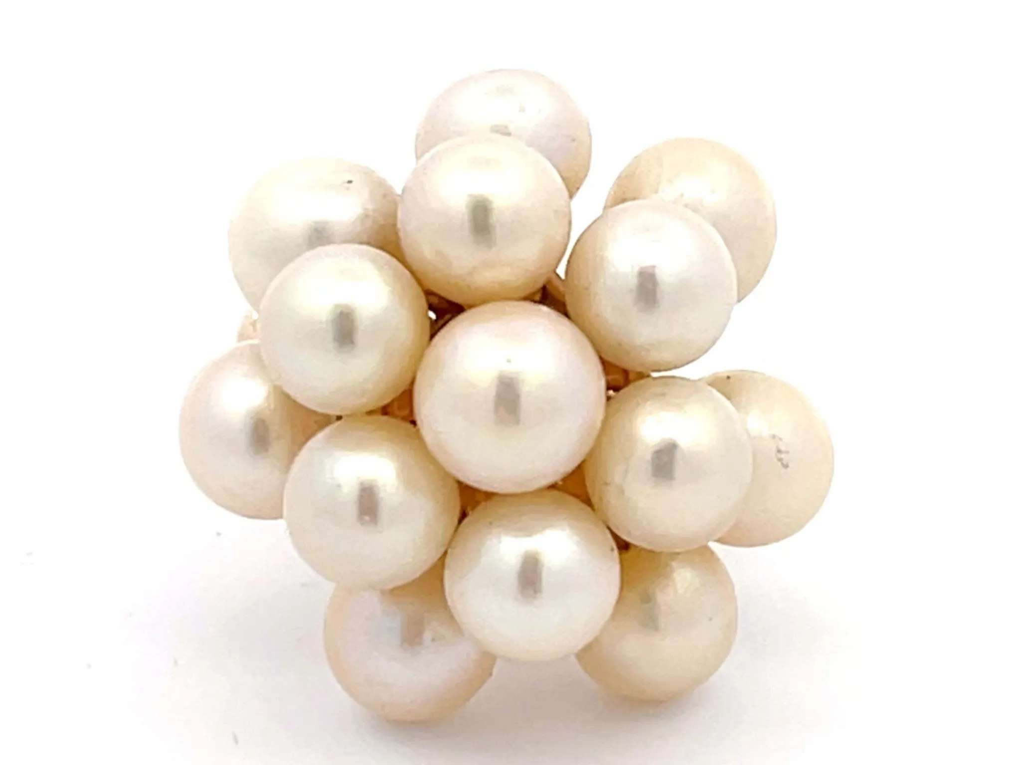 Mings Akoya Pearl Ring in 14k Yellow Gold