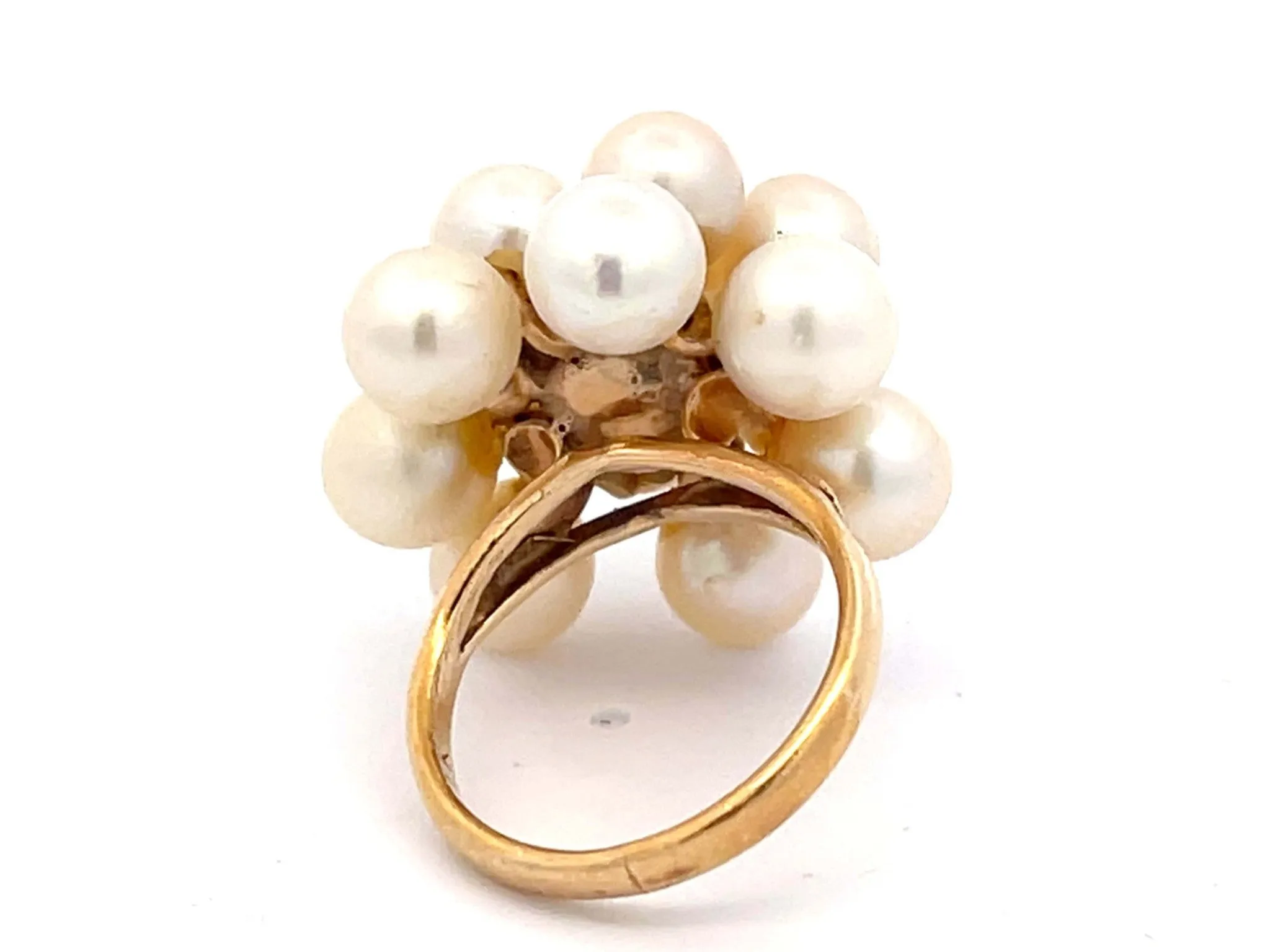 Mings Akoya Pearl Ring in 14k Yellow Gold