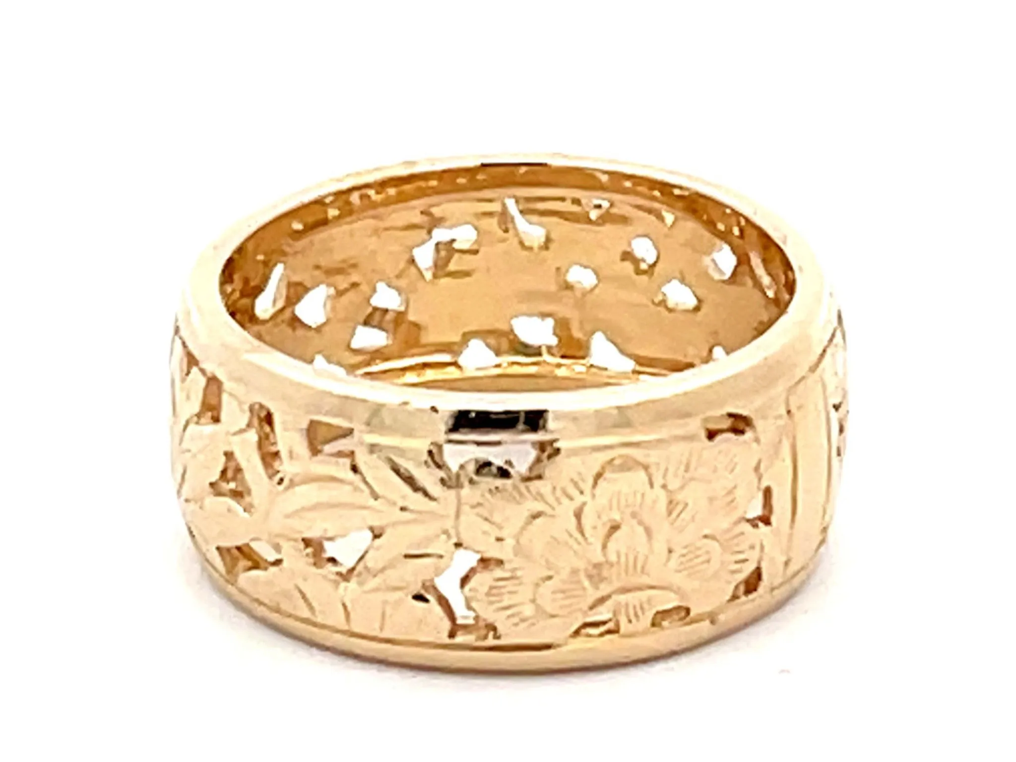 Mings Four Seasons Cutout Ring in 14k Yellow Gold