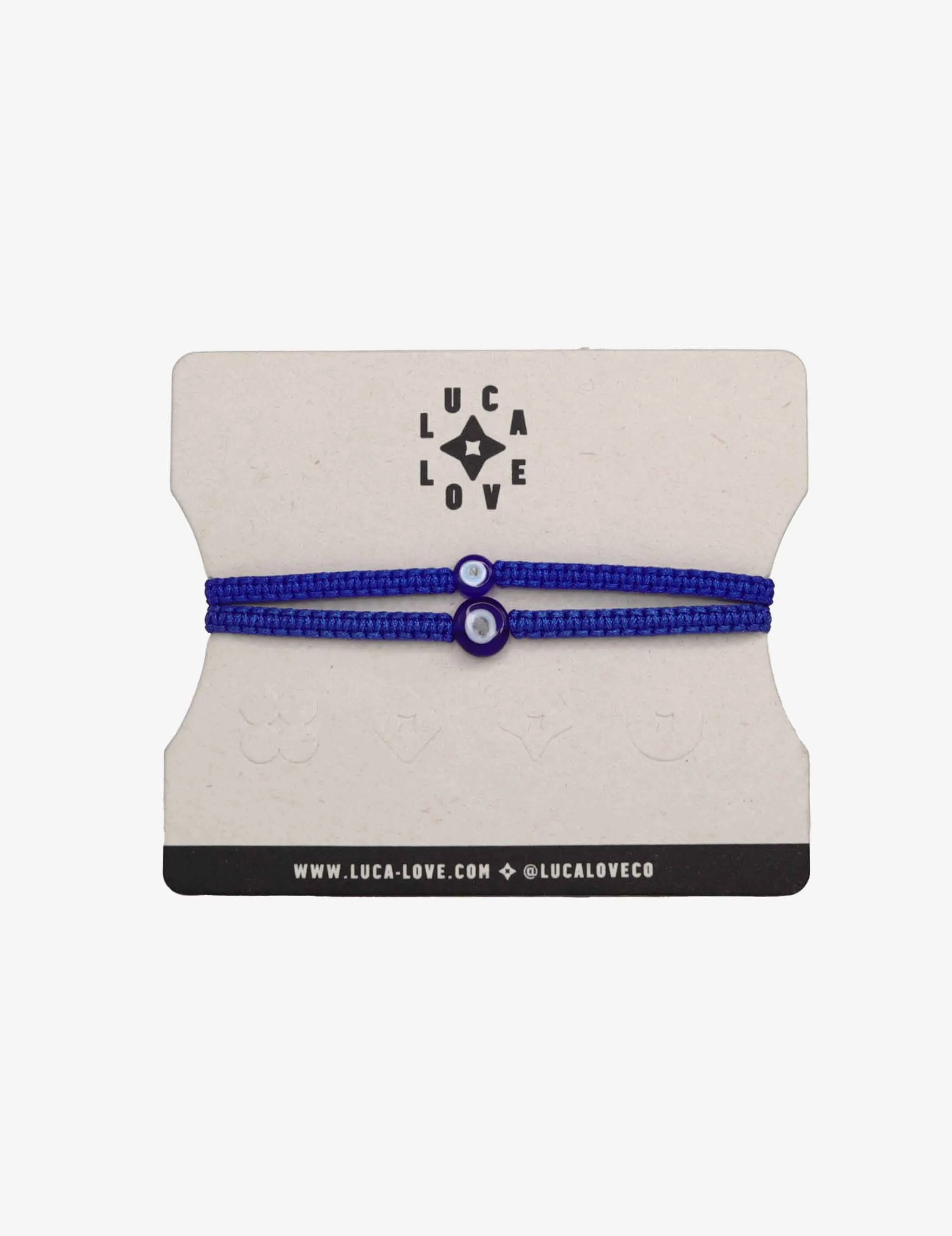 Mini & Me: Blue Eye Threaded Matching Set