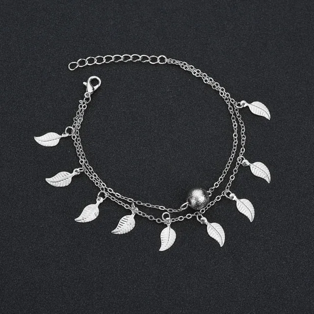 MissCyCy Boho Style Star Anklet Fashion Multilayer Foot Chain 2018 New Ankle Bracelet for Women Beach Accessories Gift