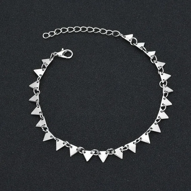 MissCyCy Boho Style Star Anklet Fashion Multilayer Foot Chain 2018 New Ankle Bracelet for Women Beach Accessories Gift