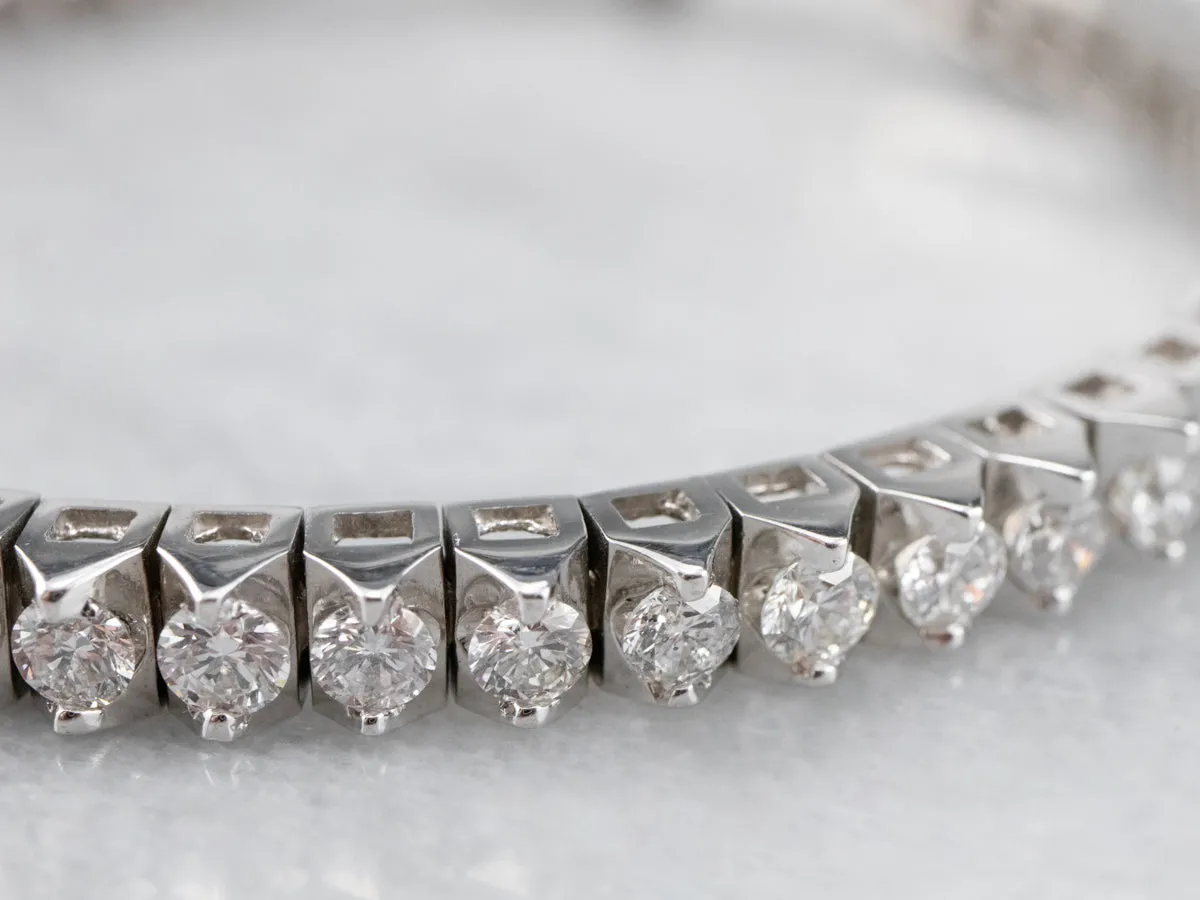 Modern Diamond Tennis Bracelet