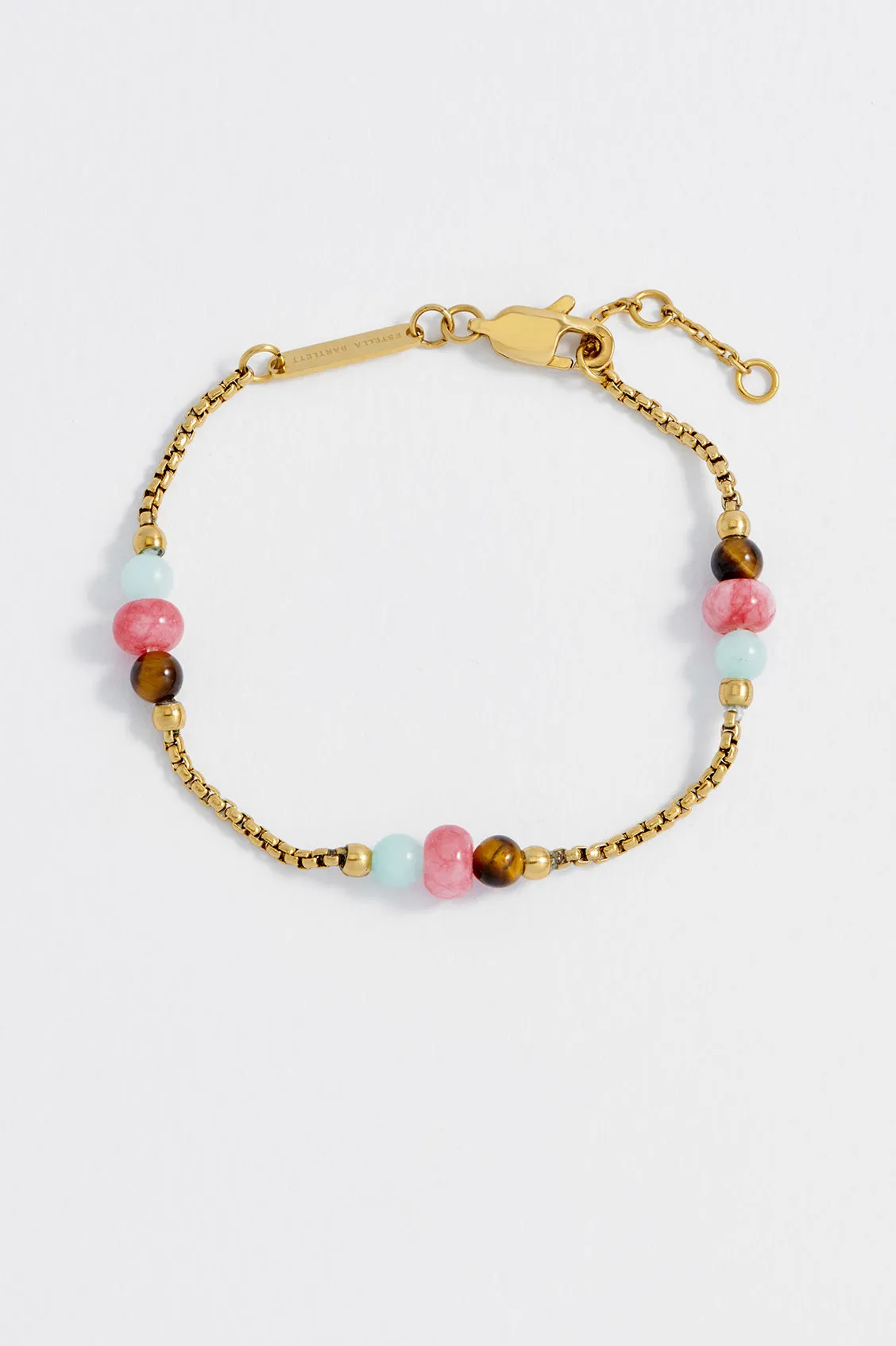 Multi Gemstone Rope Chain Bracelet