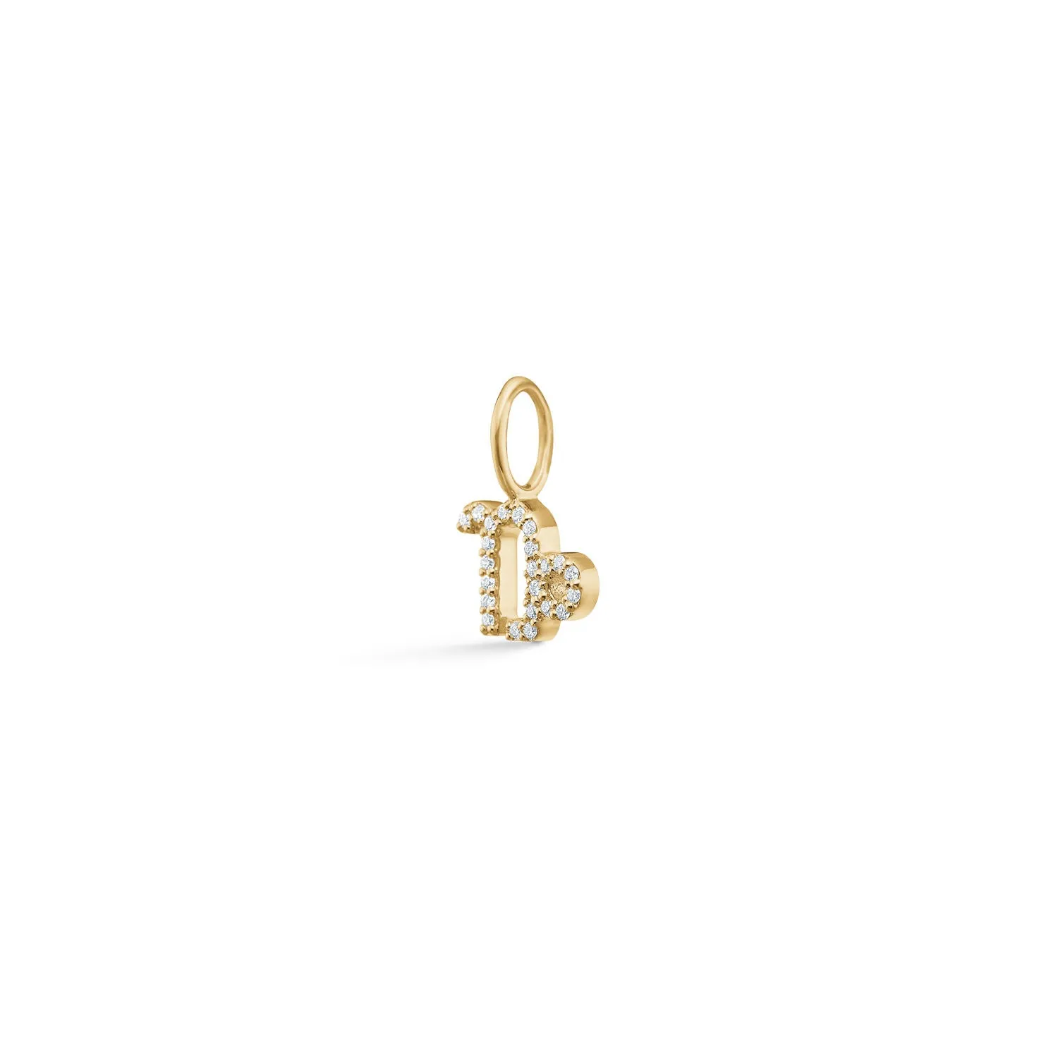 My Zodiac Pav?? Capricorn 18K Gold Pendant w. Diamonds