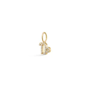 My Zodiac Pav?? Capricorn 18K Gold Pendant w. Diamonds