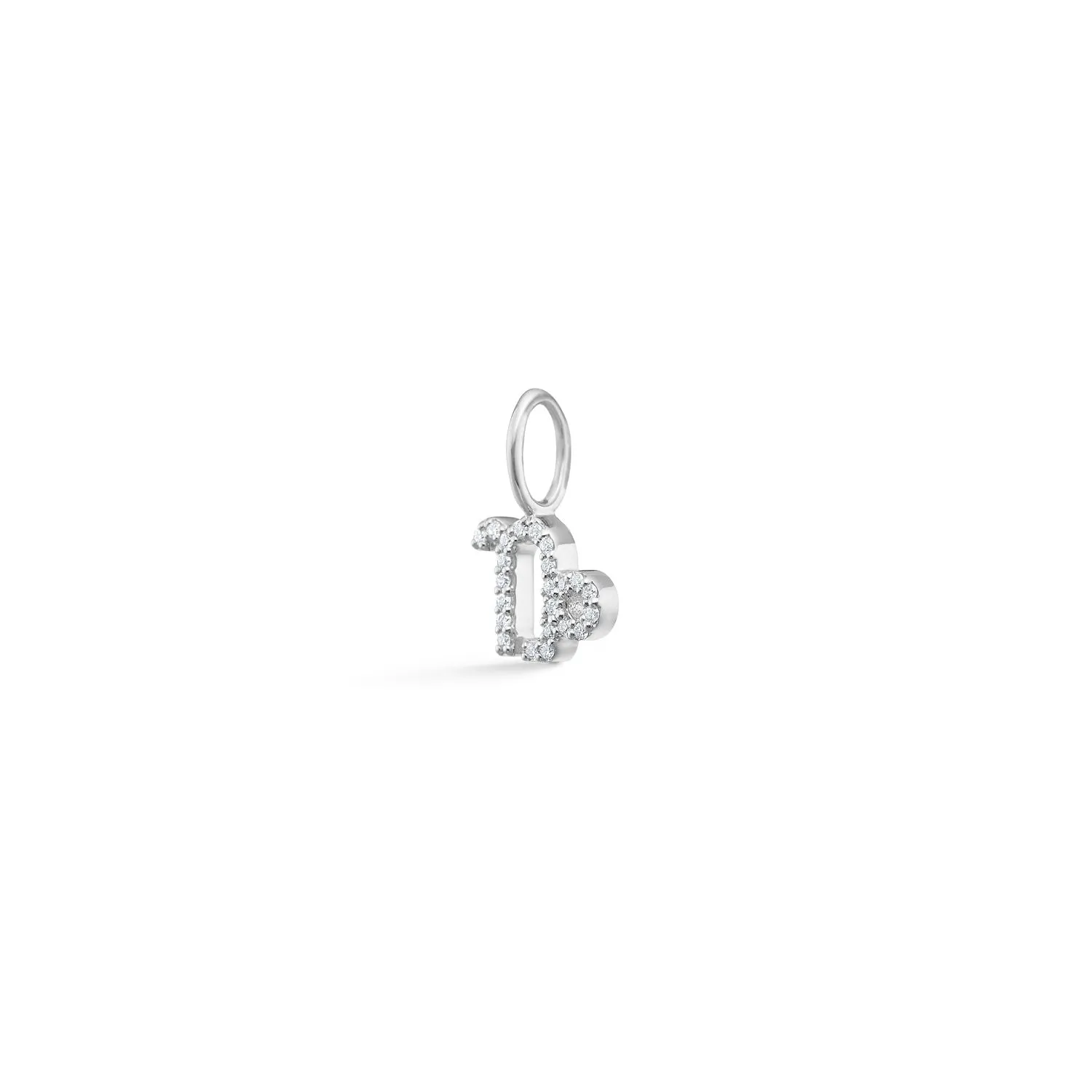 My Zodiac Pav?? Capricorn 18K Whitegold Pendant w. Diamonds