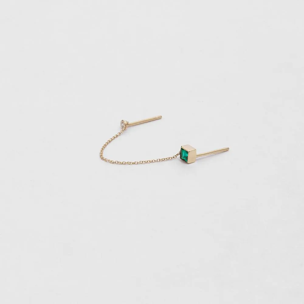 Noma Earring with Emerald
