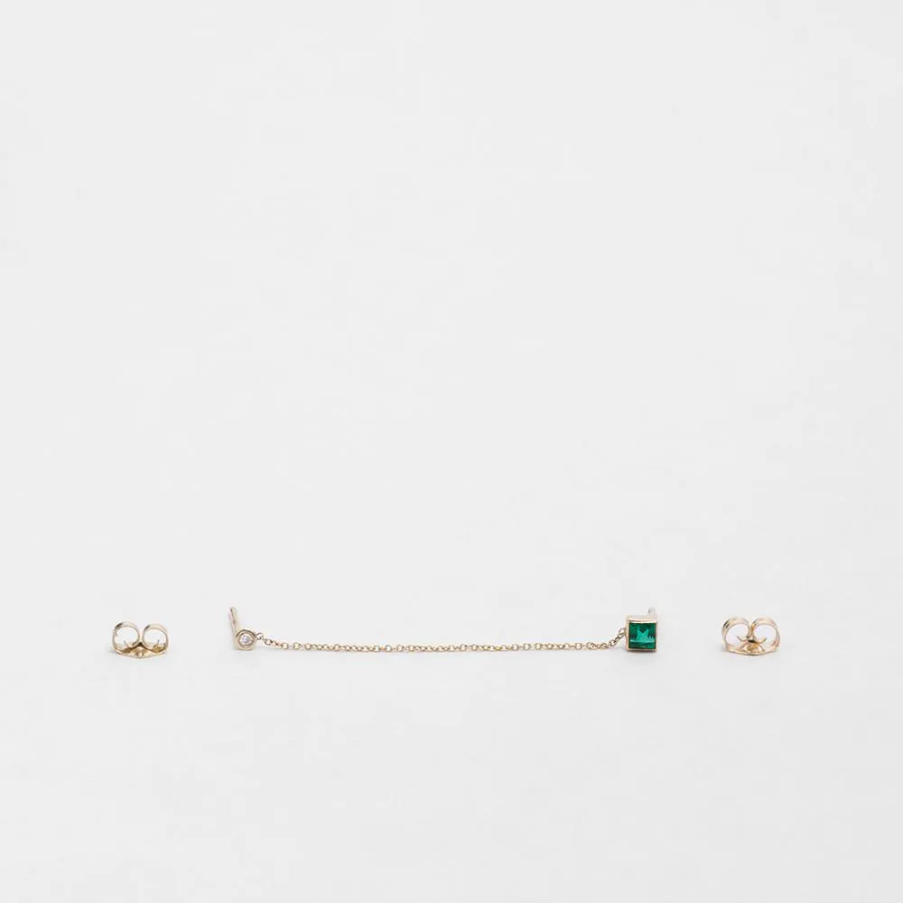 Noma Earring with Emerald