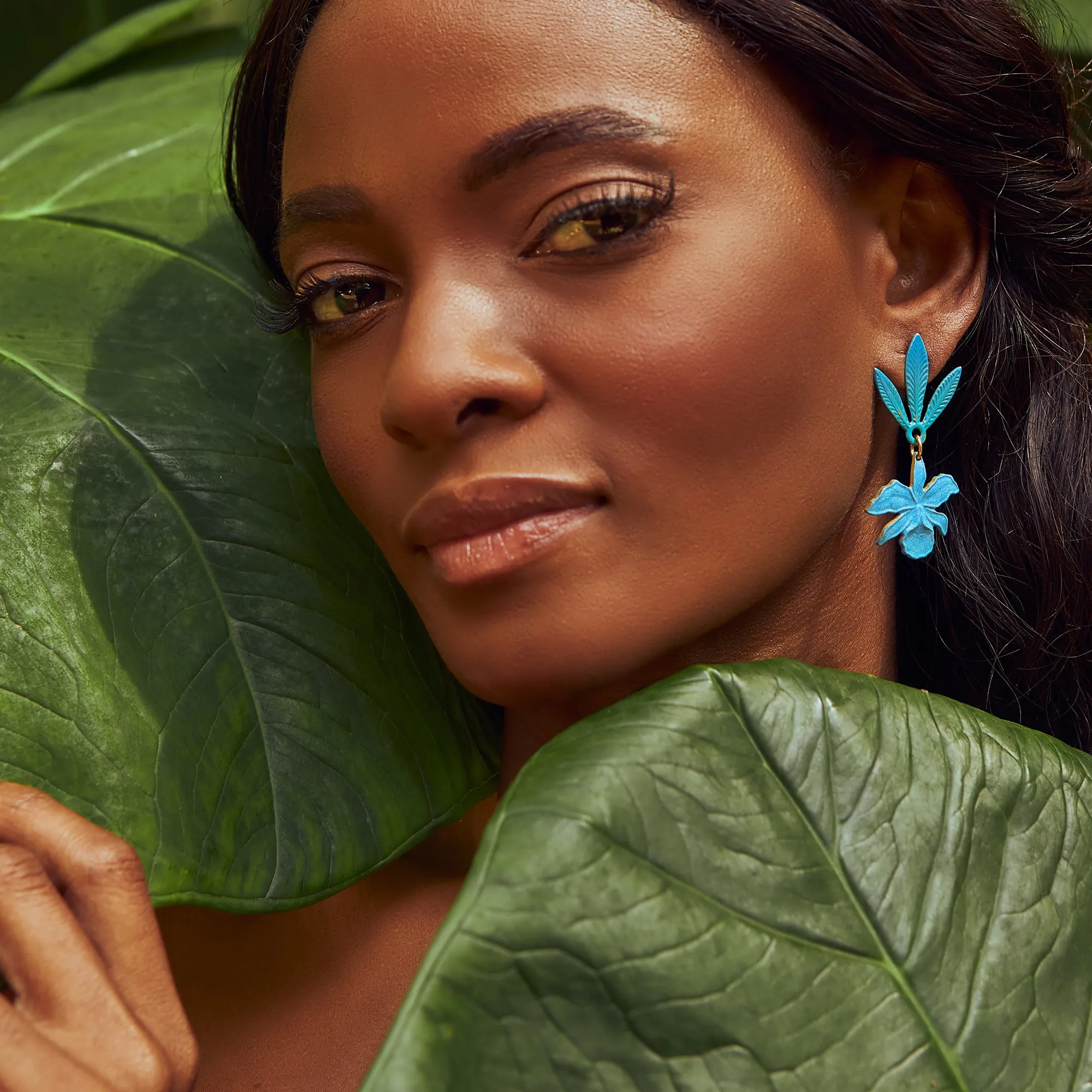 Ocean Orchid Earrings