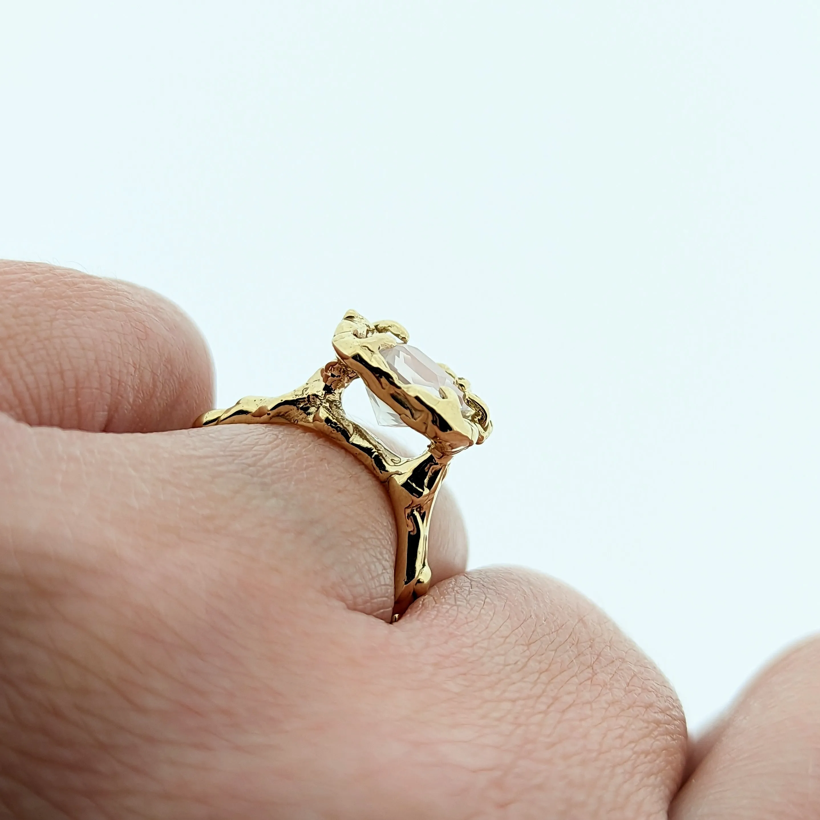 OCTAVIA Rose Quartz Ring