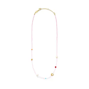 Oh So Fine Gold Plated Necklace w. Beads