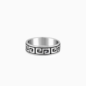 Oxidised Silver Ultimate Drip Ring For Him