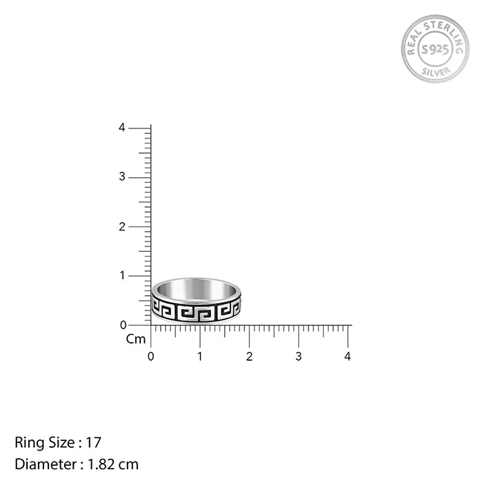 Oxidised Silver Ultimate Drip Ring For Him