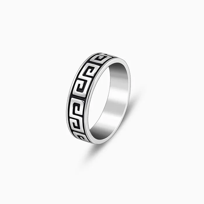 Oxidised Silver Ultimate Drip Ring For Him