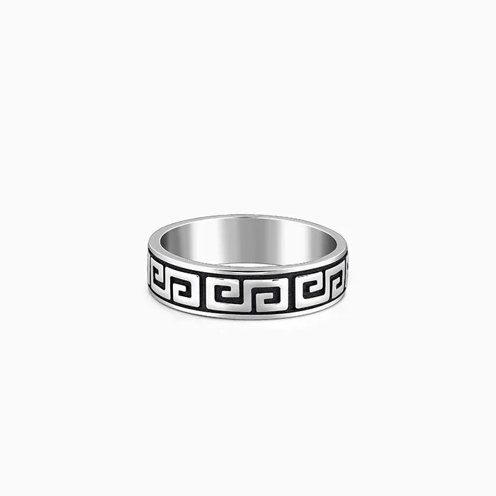 Oxidised Silver Ultimate Drip Ring For Him