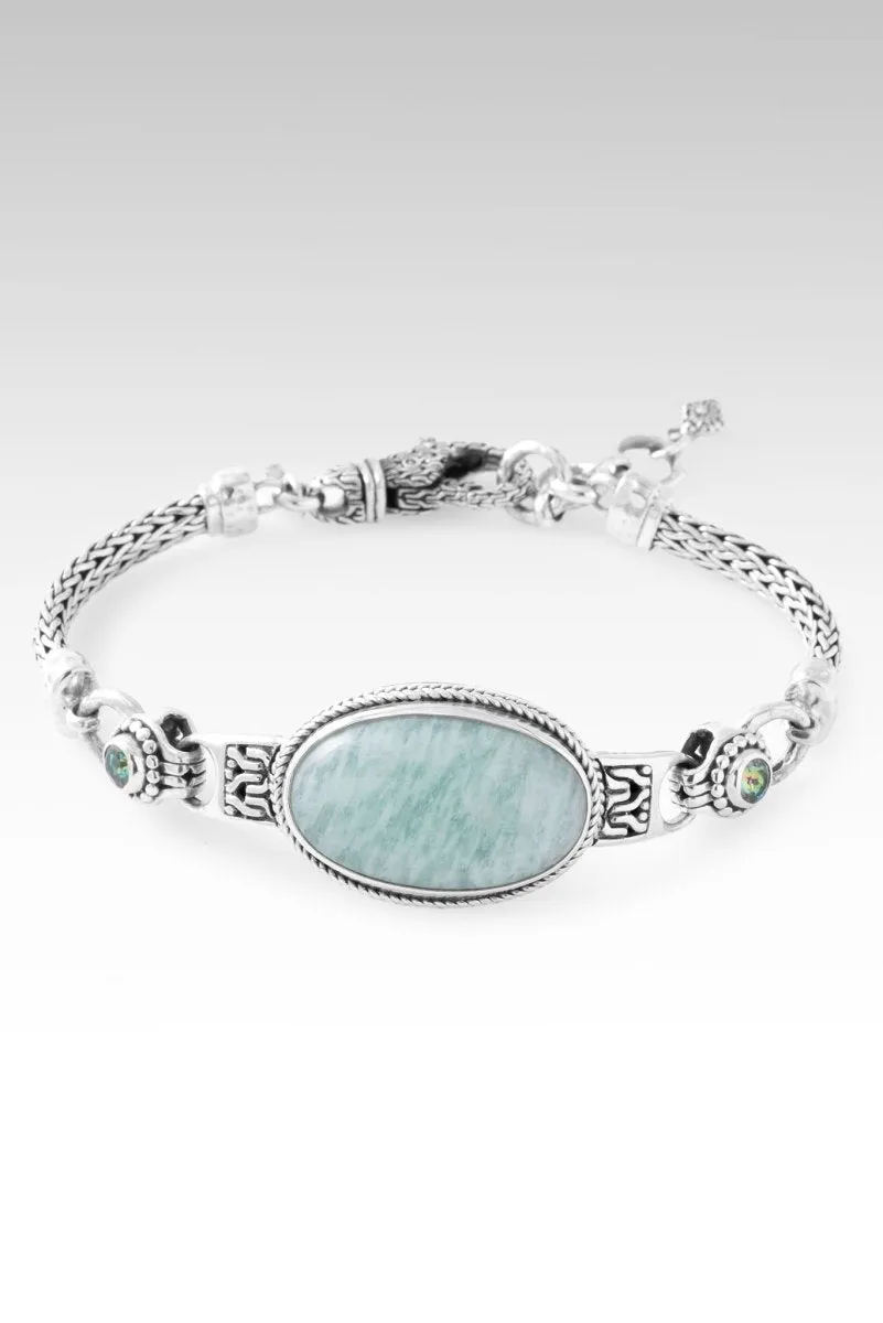 Persist and Prevail Bracelet? in Mint Amazonite & Bali Crush? Mystic Topaz