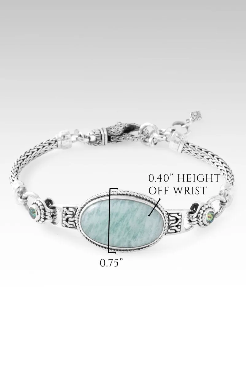 Persist and Prevail Bracelet? in Mint Amazonite & Bali Crush? Mystic Topaz