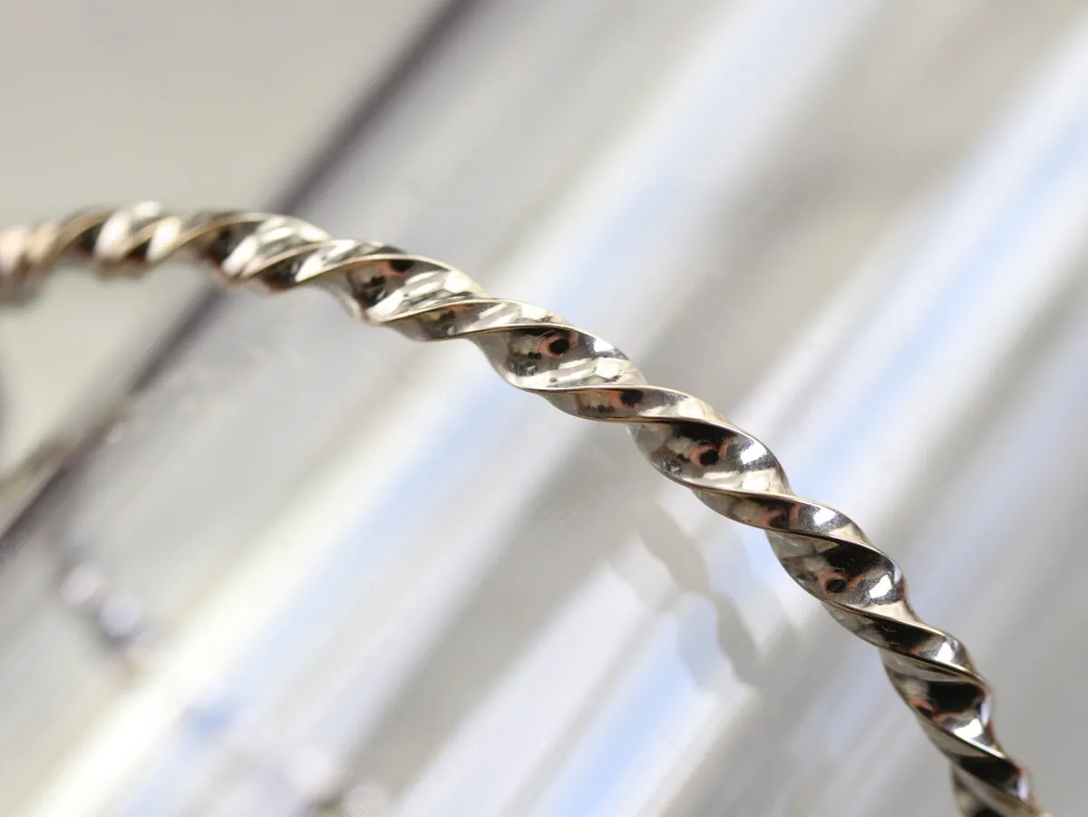 Polished 18K Gold Bangle Bracelet
