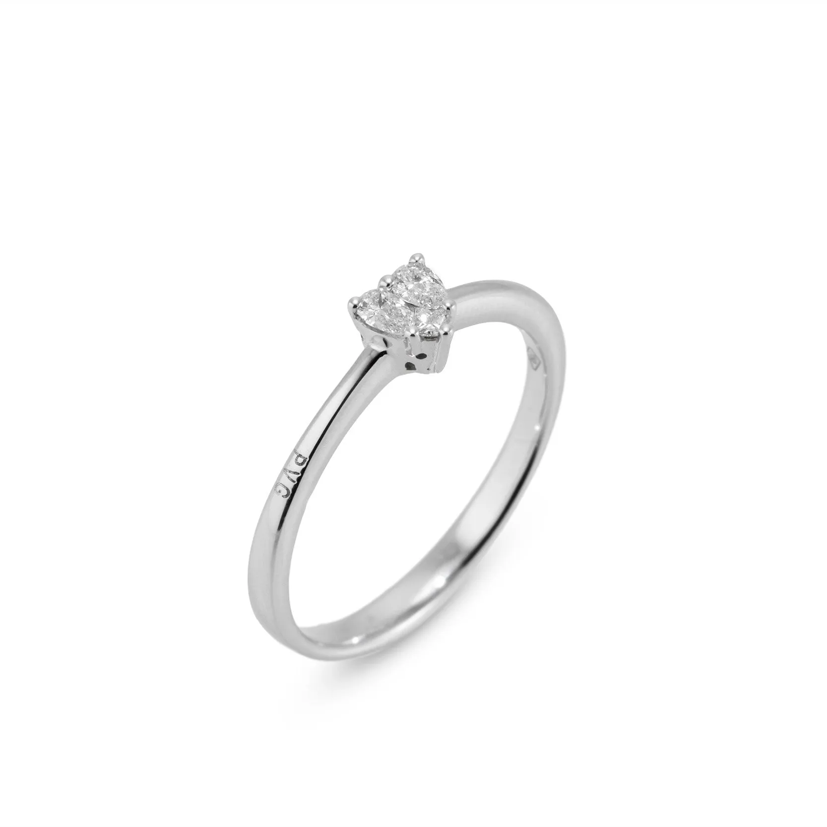 Ponte Vecchio Benvenuto 18ct White Gold 0.15ct Diamond Ring