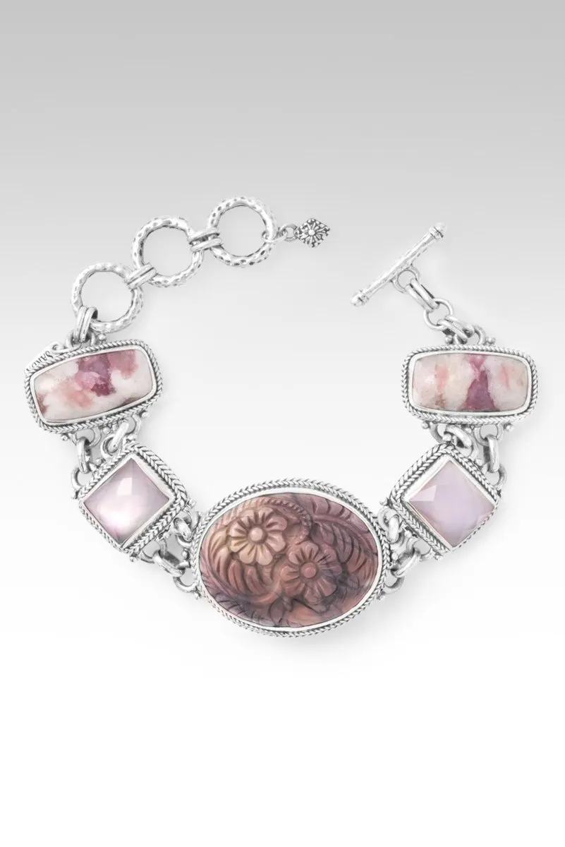 Redemption's Light Bracelet? in Porcelain Jasper, Pink Tourmalinated Quartz, Rose Quartz & Mother of Pearl